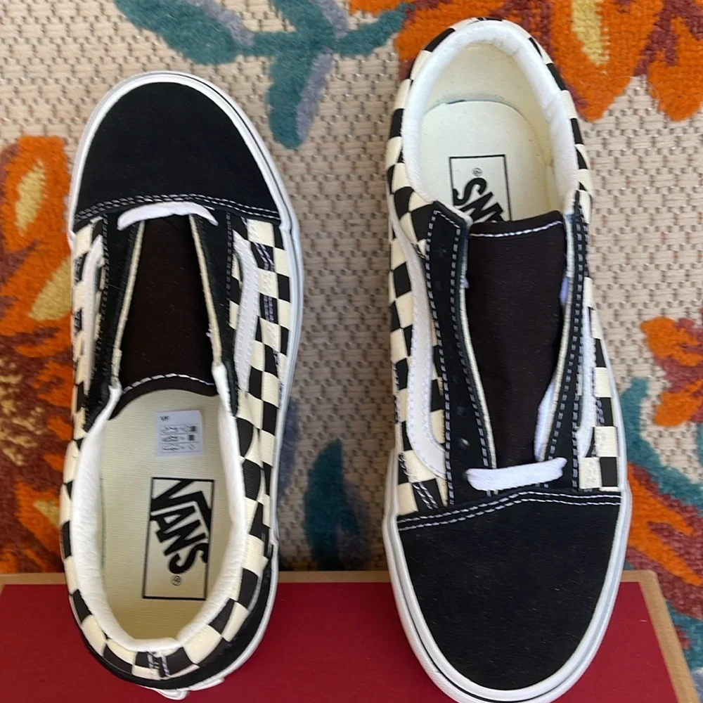 Vans WMNS Old Skool Stacked Checkerboard Black/Classic VN0A7Q5MTYQ Platforms